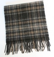 Grey & Camel Lambswool Scarf