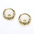 Claddagh Stud Earrings