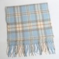 Merino Scarf Blue Check