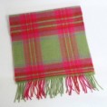 Merino Scarf Red Green Check