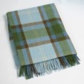 Lambswool Throw Blue Check